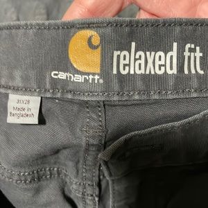 Carhartt relaxed fit, 31x28, gray color.